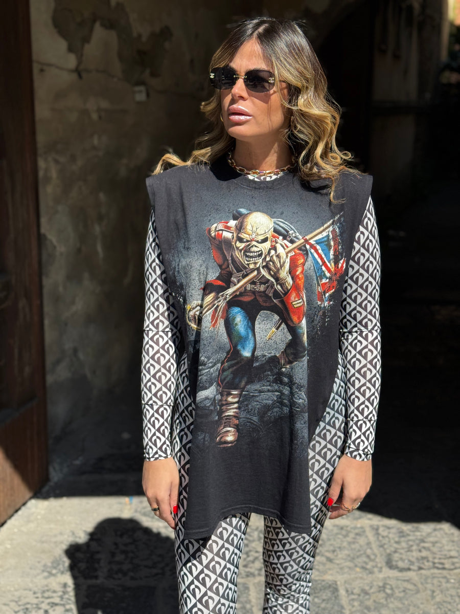 T-Shirt Poncho Rock Iron Maiden