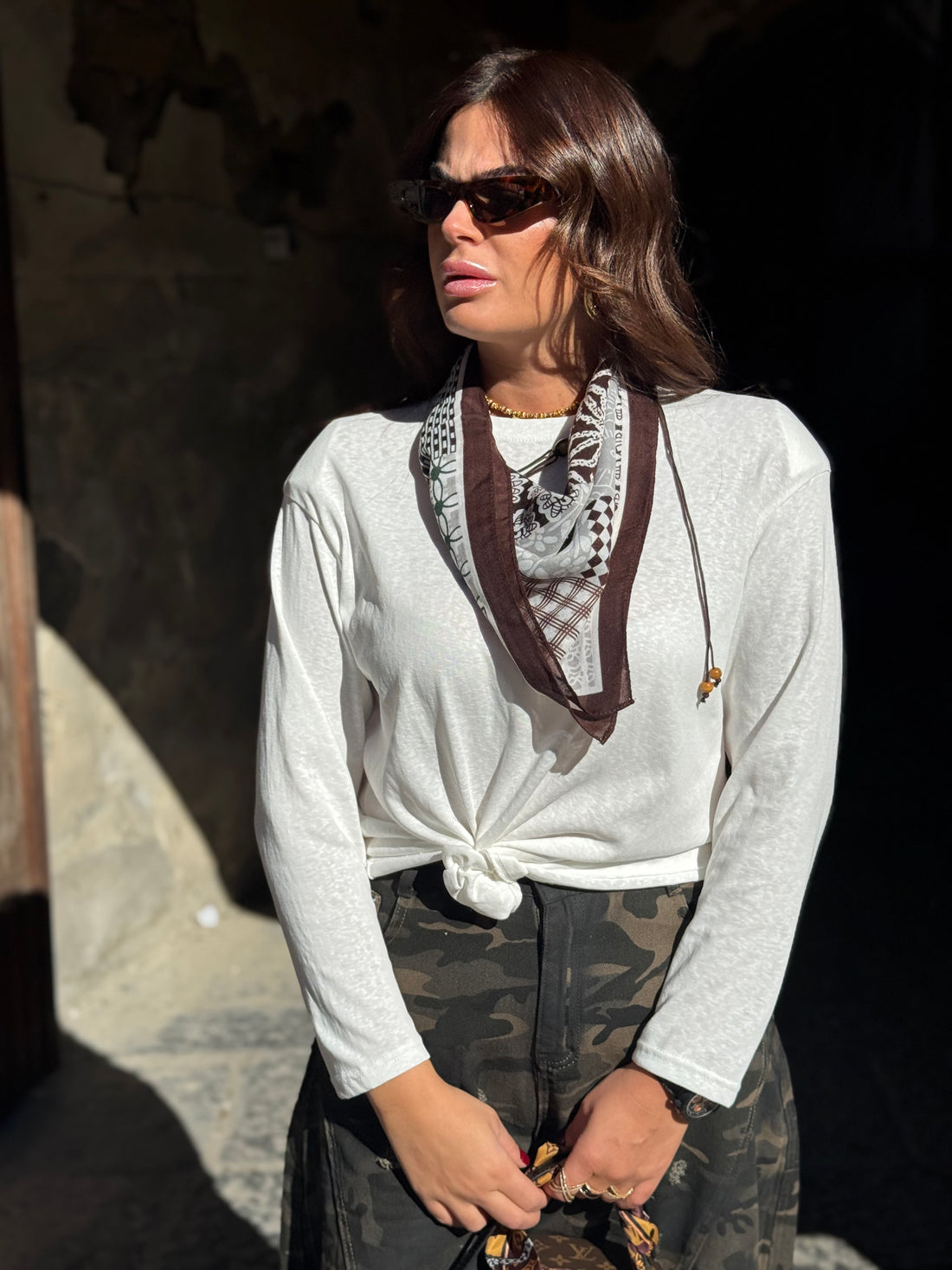 Shirt Foulard Bianca