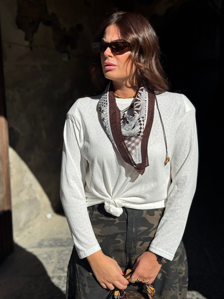 Shirt Foulard Bianca