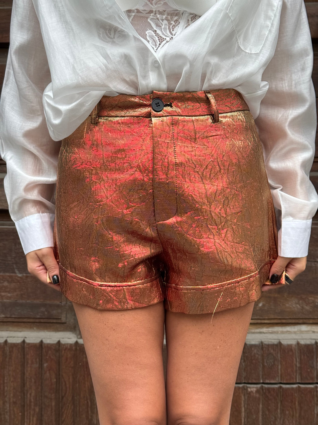 Pantaloncino Miami Rosso-Arancio/Oro