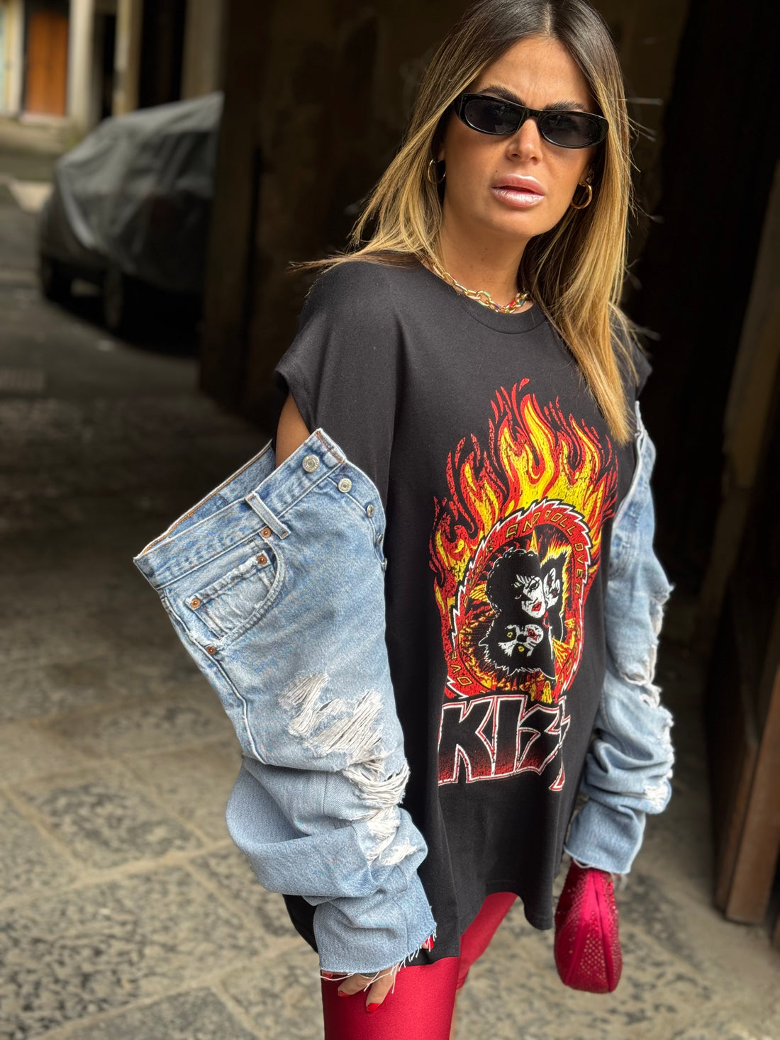 T-Shirt Rock Kiss Roll Levi’s