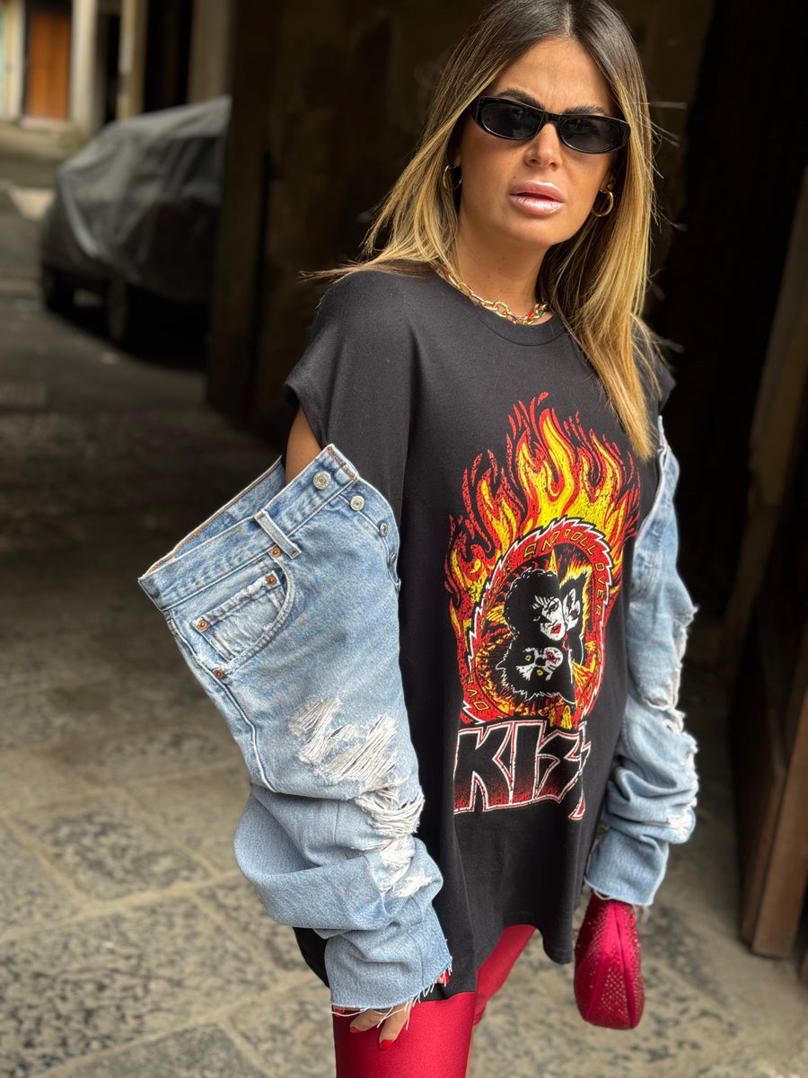 T-Shirt Rock Kiss Roll Levi’s