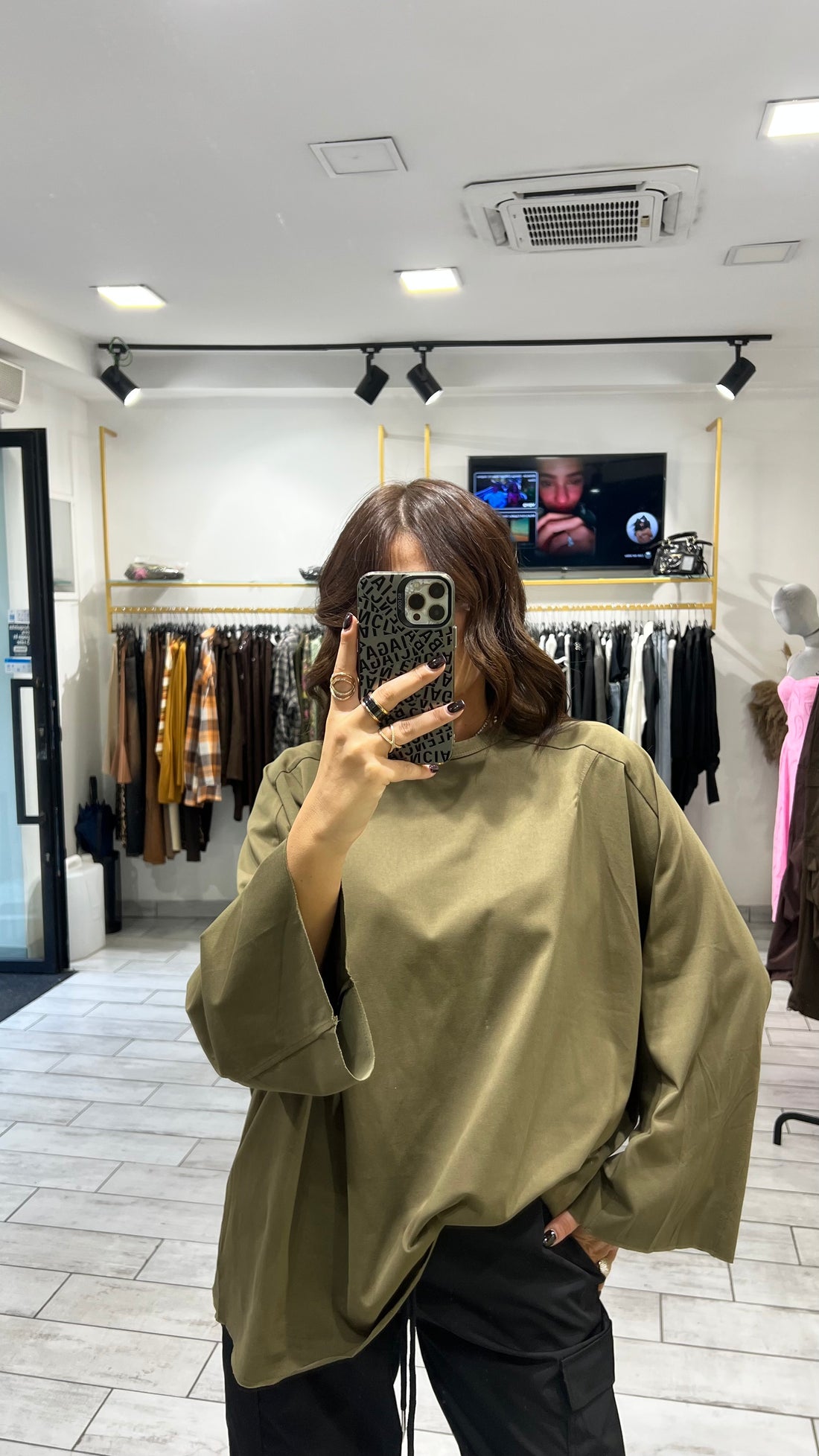 Maxi Shirt Itta Verde Militare