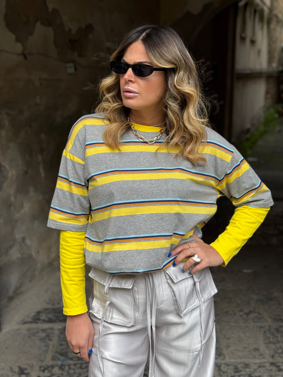 T-Shirt Favor con manica a polo