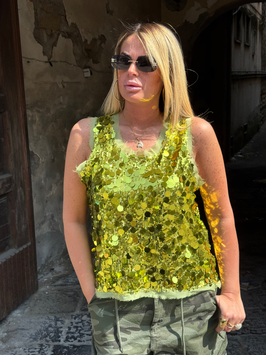 Canotta Mail Verde