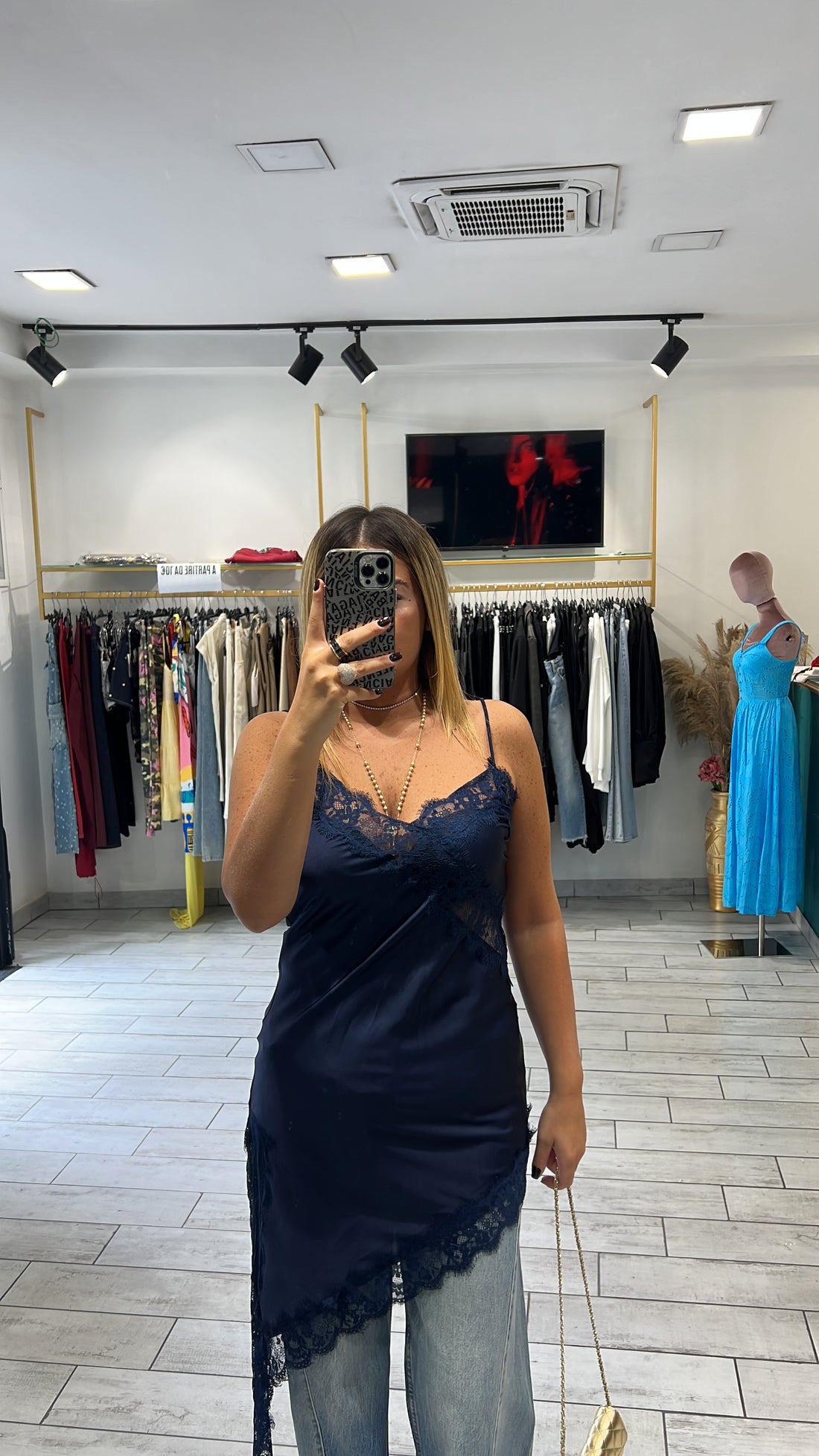 Mini Dress Shiry in raso