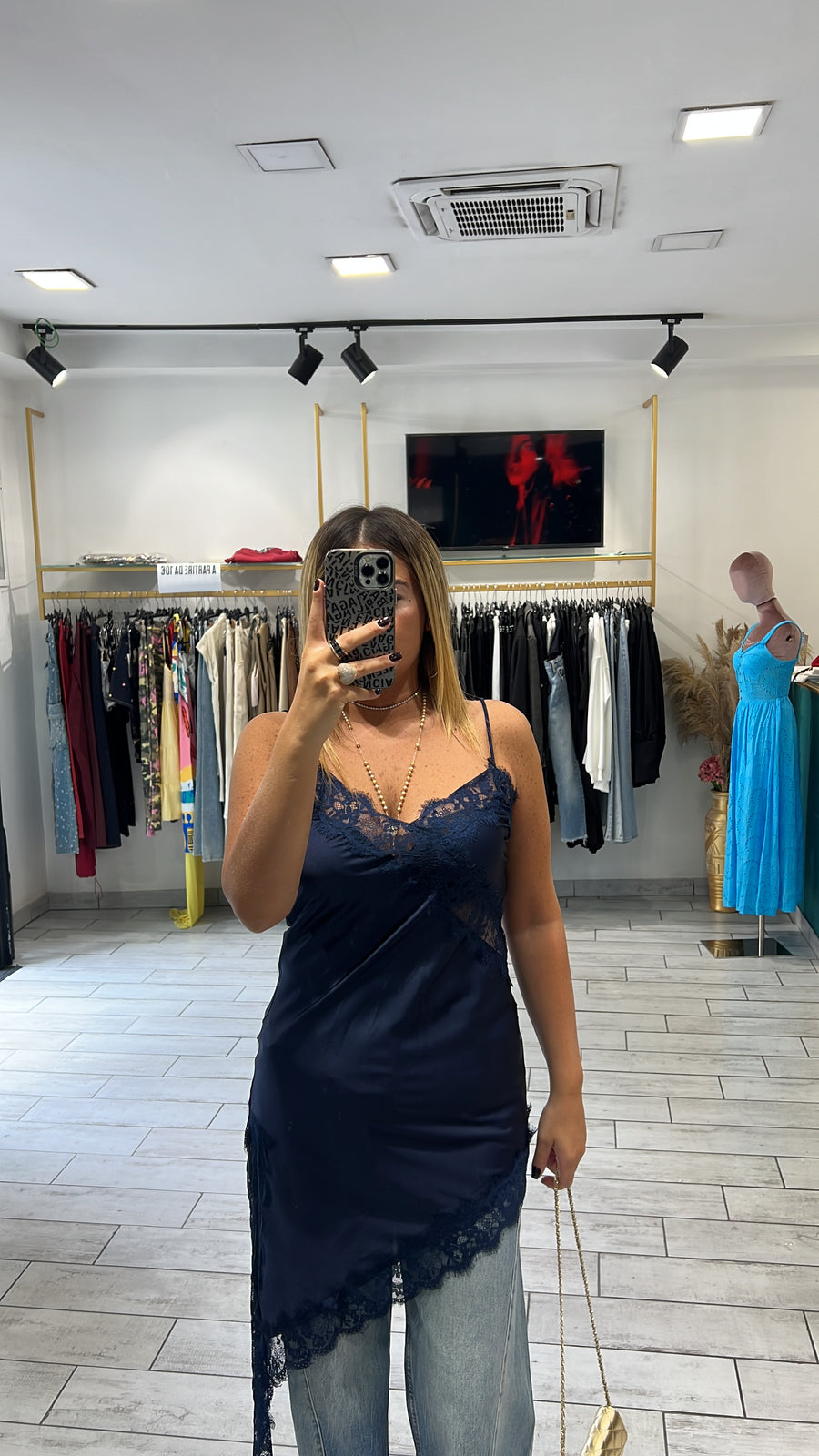 Mini Dress Shiry in raso