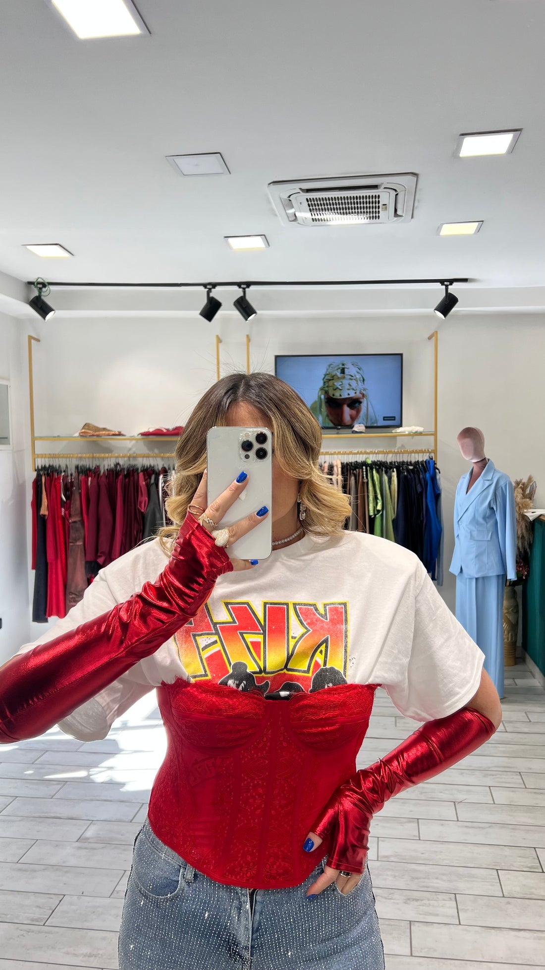 Set T-Shirt Rock Kiss con Bustino