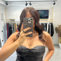 Bustino Adriel ecopelle Nero