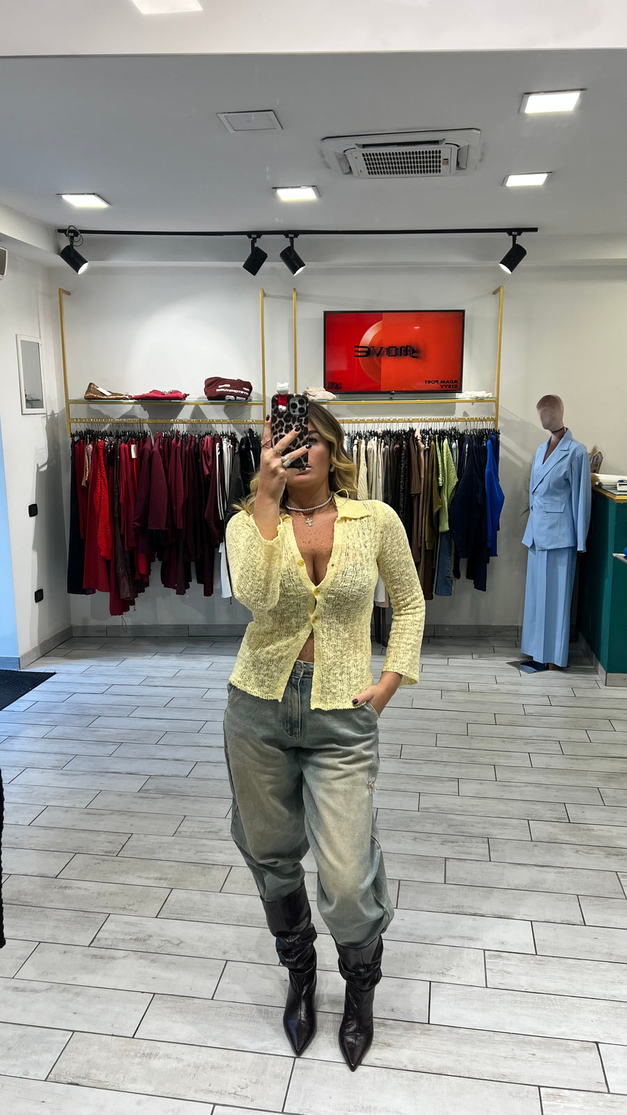 Maglia Sienna in filo Gialla