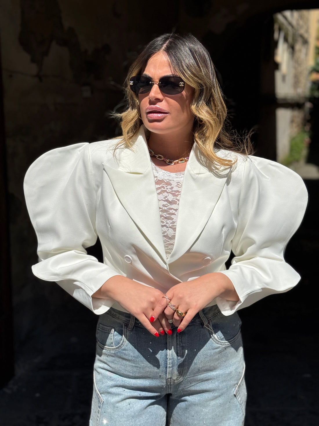 Blazer Balloon Bianco