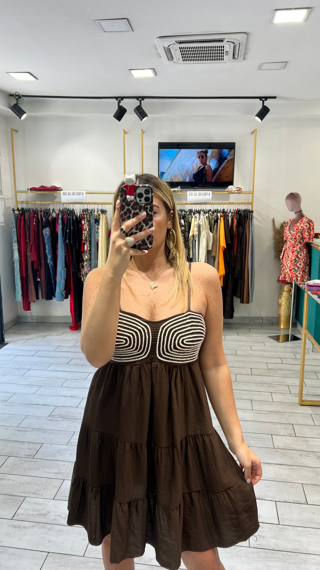 Dress Olga Marrone