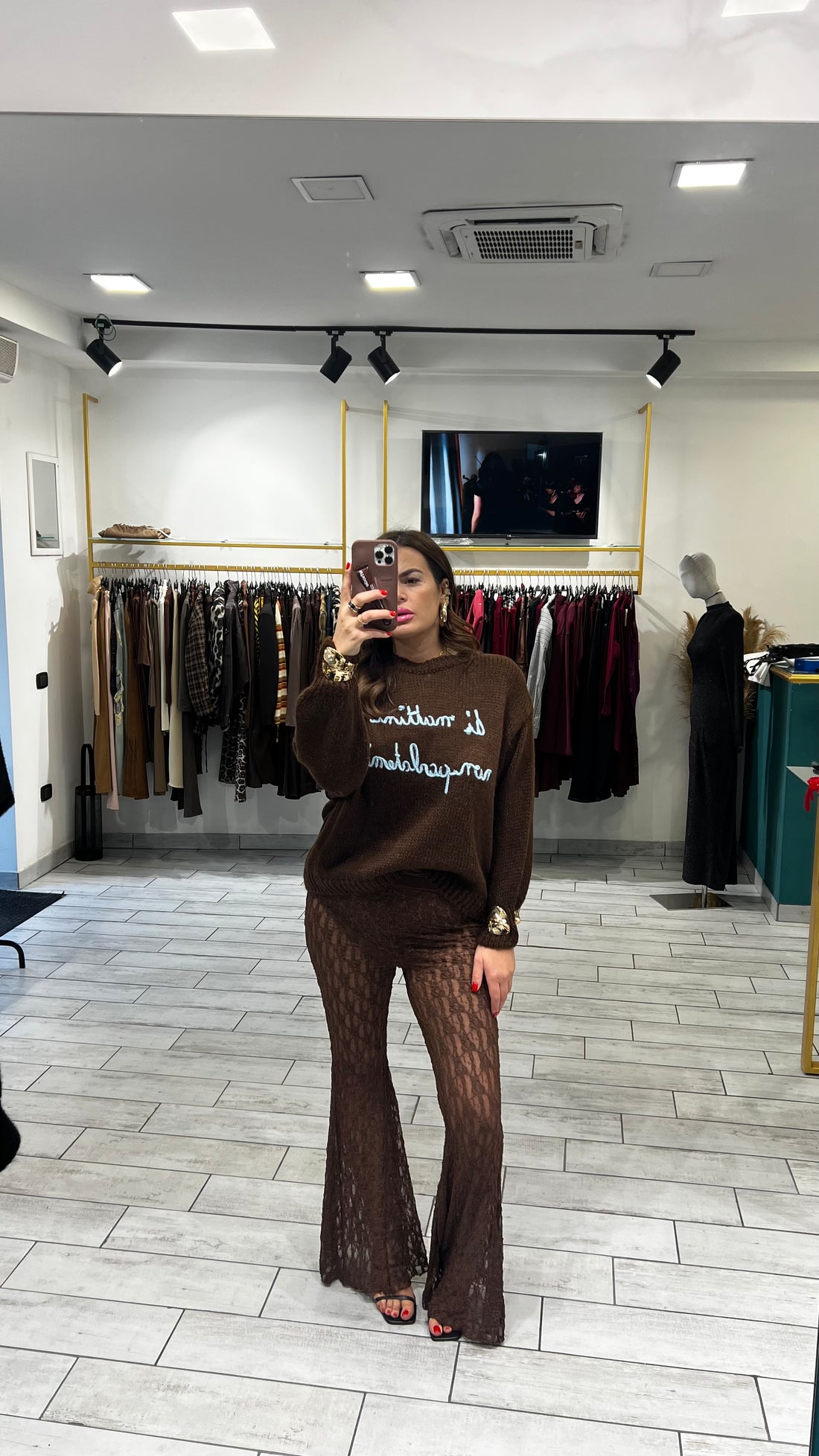 Leggings Isela Marrone