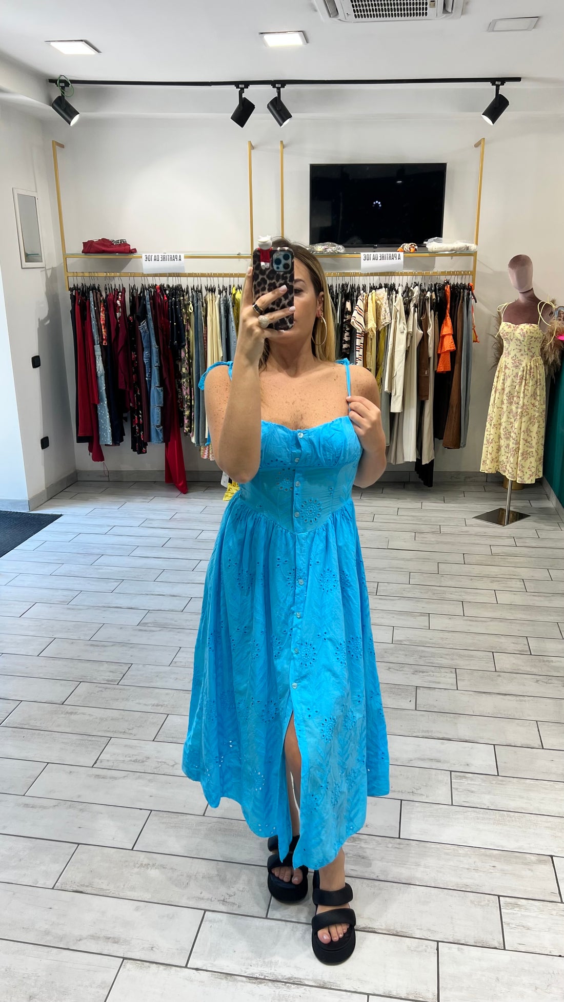 Dress San Gallo Turchese
