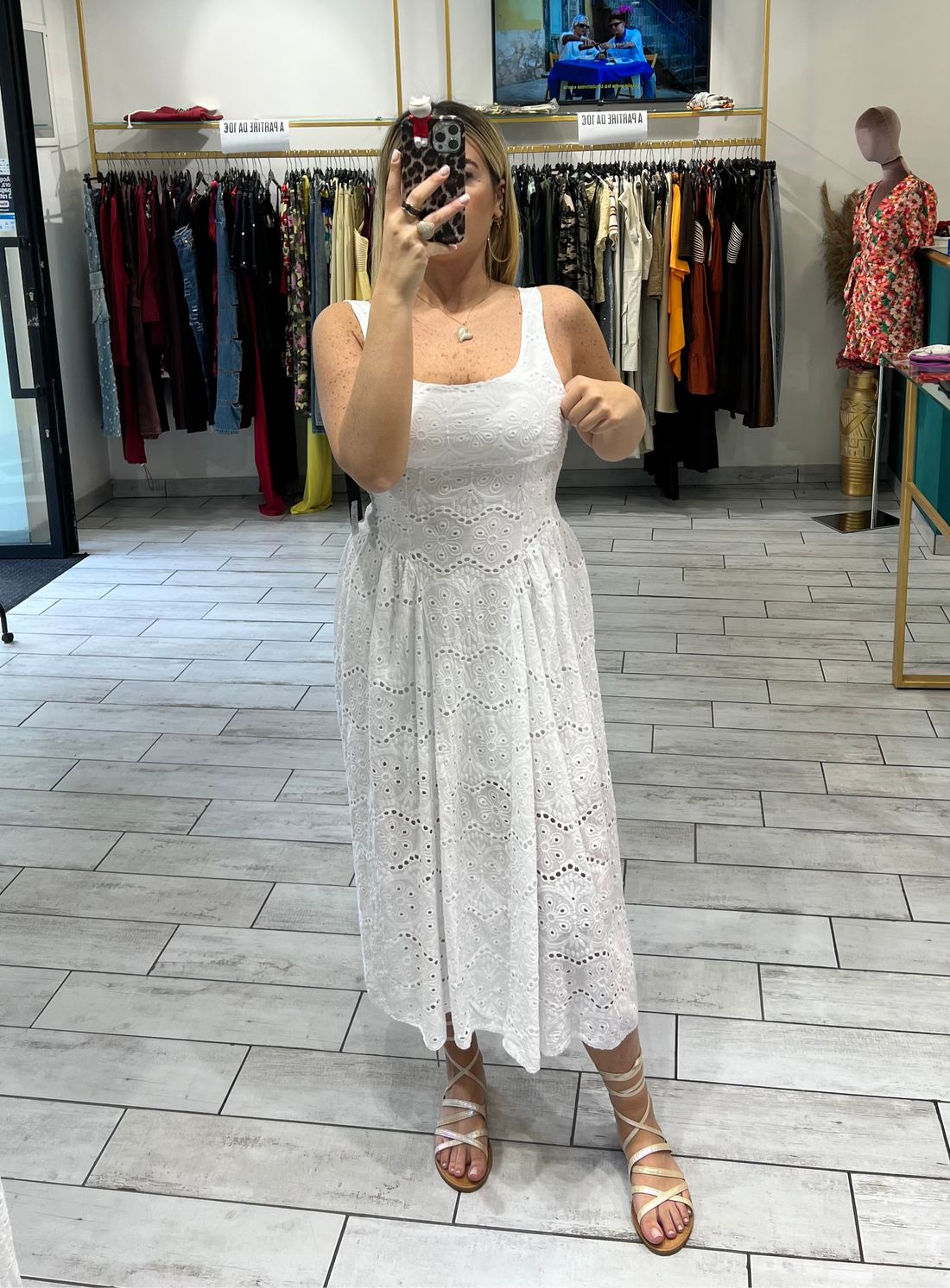 Dress Syl Bianco in pizzo San Gallo