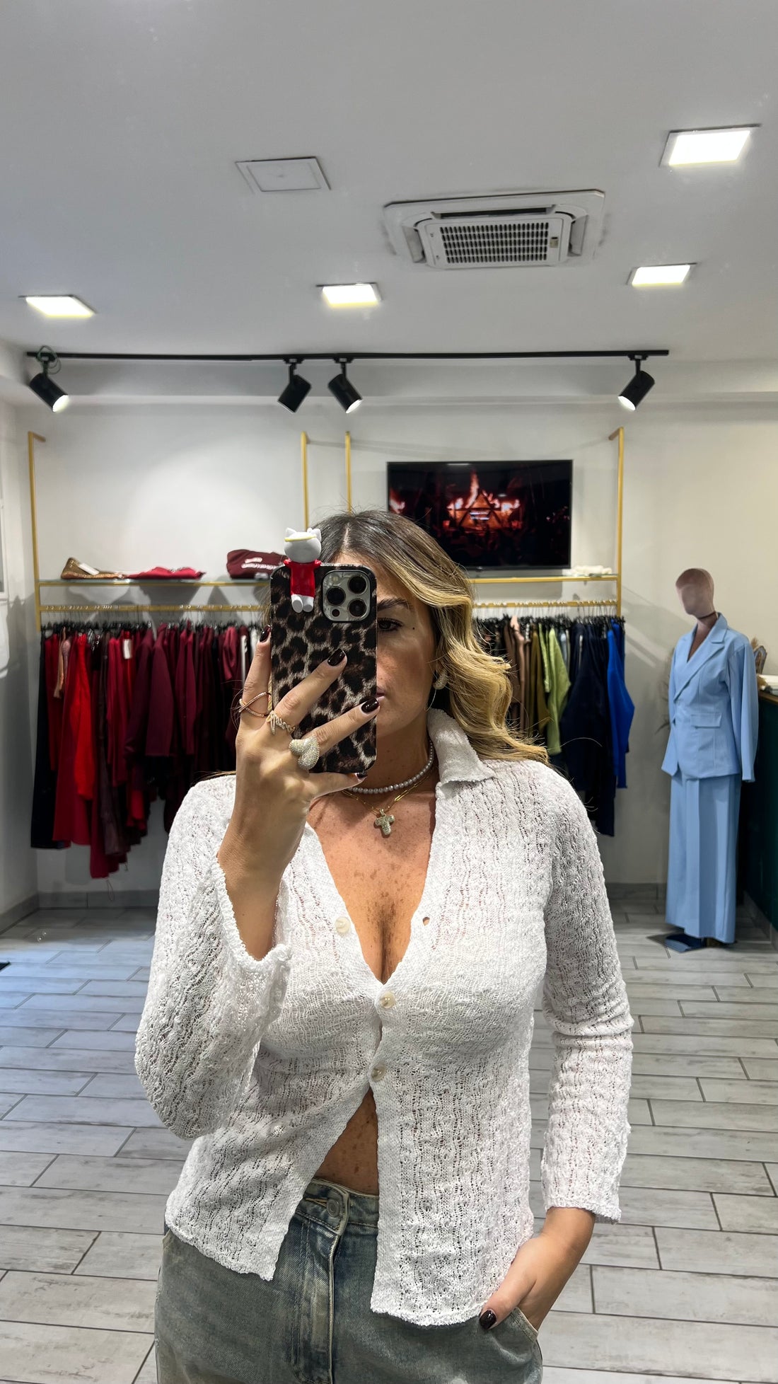 Maglia Sienna in filo Bianca