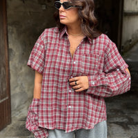 Camicia Willy Bordo/Grigia