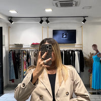 Trench Crop Mity Beige