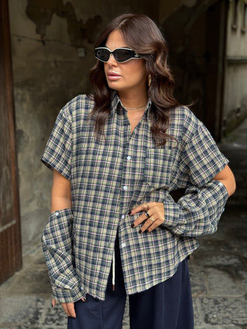 Camicia Willy Verde/Blu