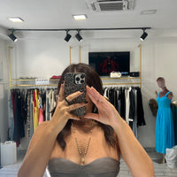 Bustino Adriel ecopelle Grigio