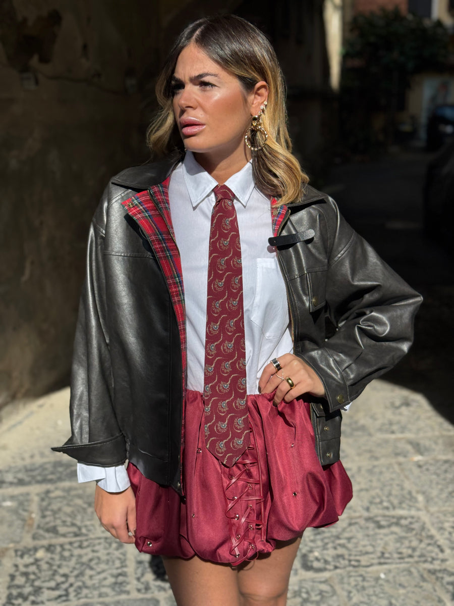 Gonna Taylor Bordo a pantaloncino