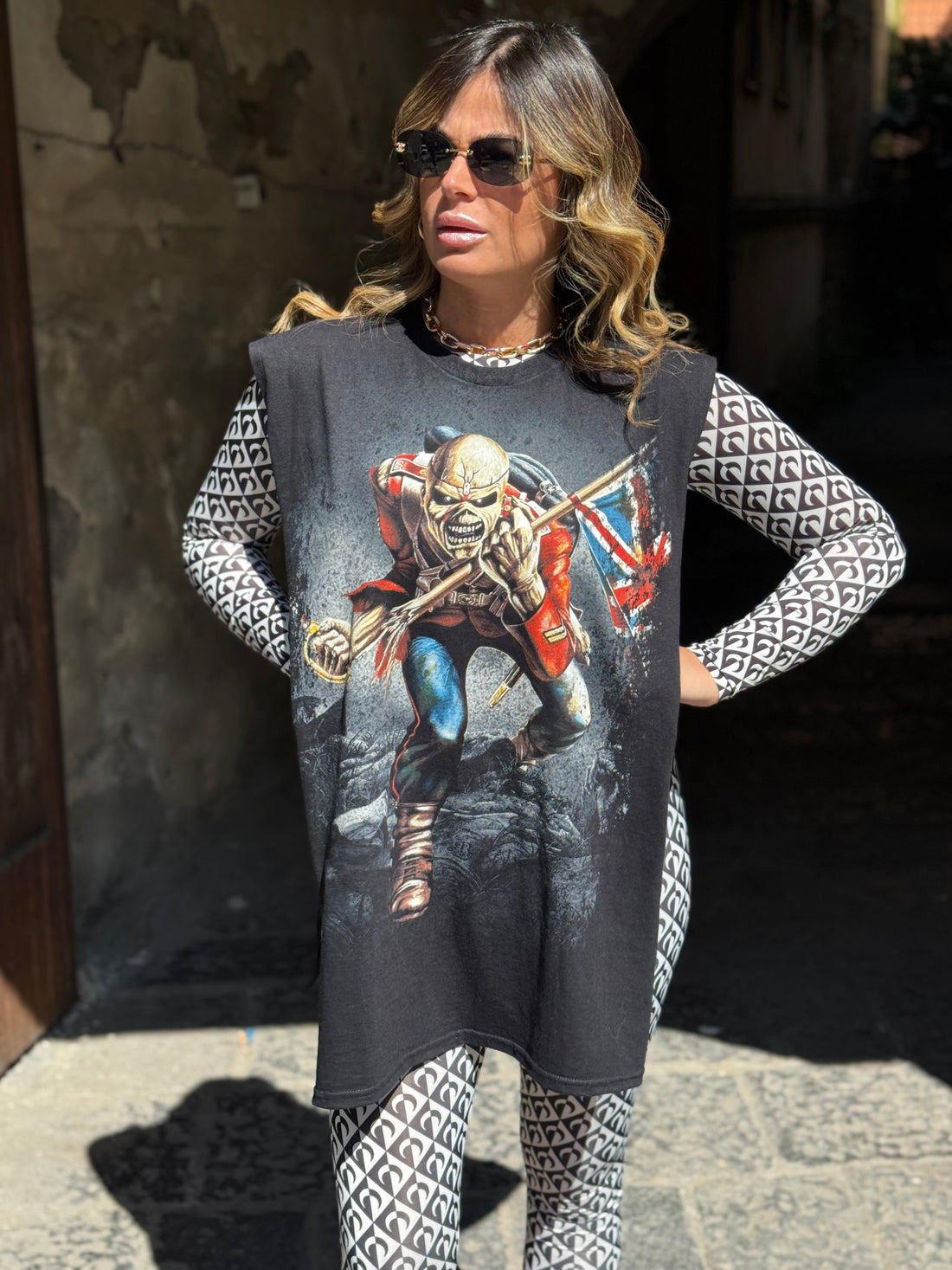 T-Shirt Poncho Rock Iron Maiden