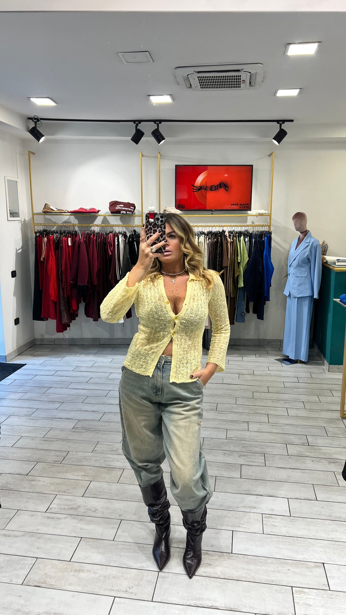 Maglia Sienna in filo Gialla