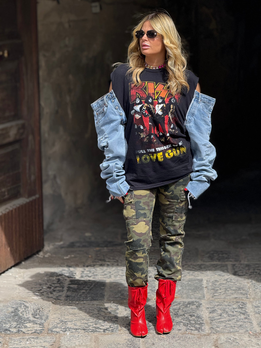 T-Shirt Rock Kiss Love Gun Levi’s