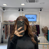 Maglia Manuela a collo alto Nera