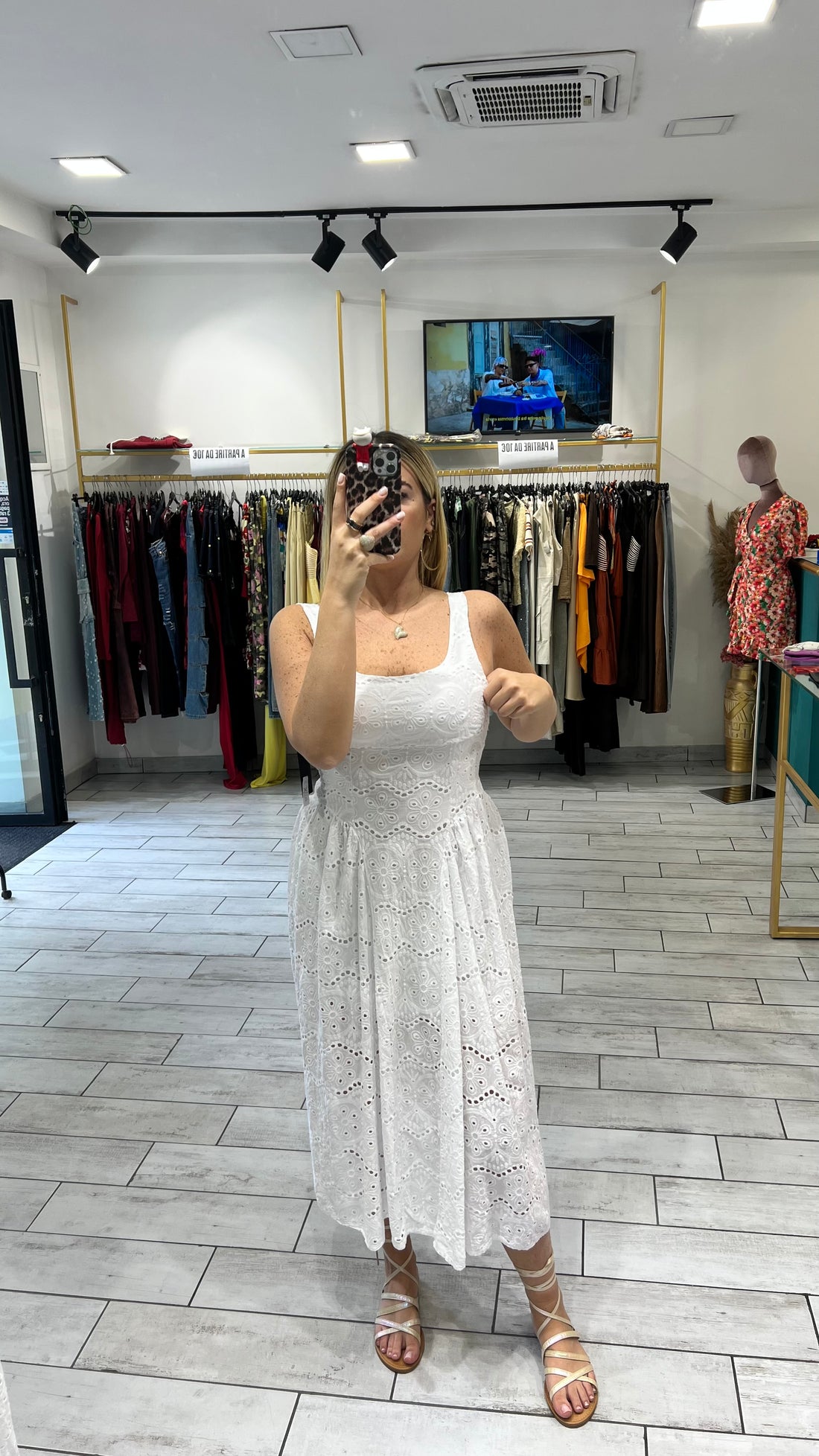 Dress Syl Bianco in pizzo San Gallo