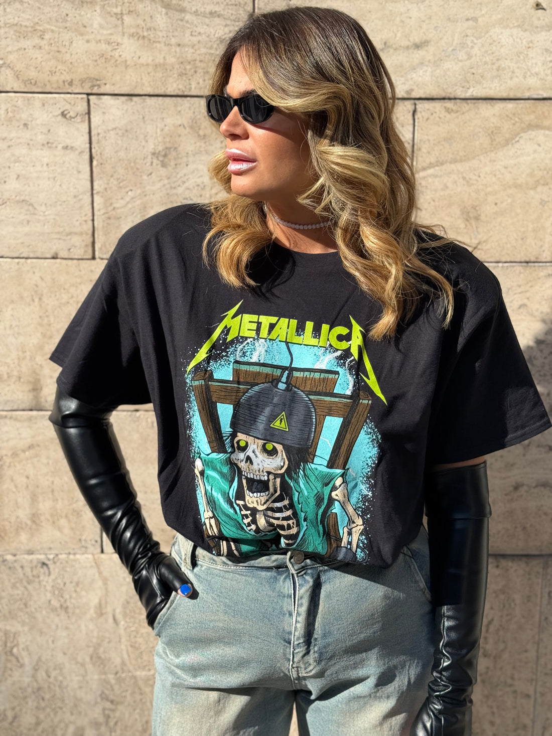 Set T-Shirt Rock Metallica con Bustino
