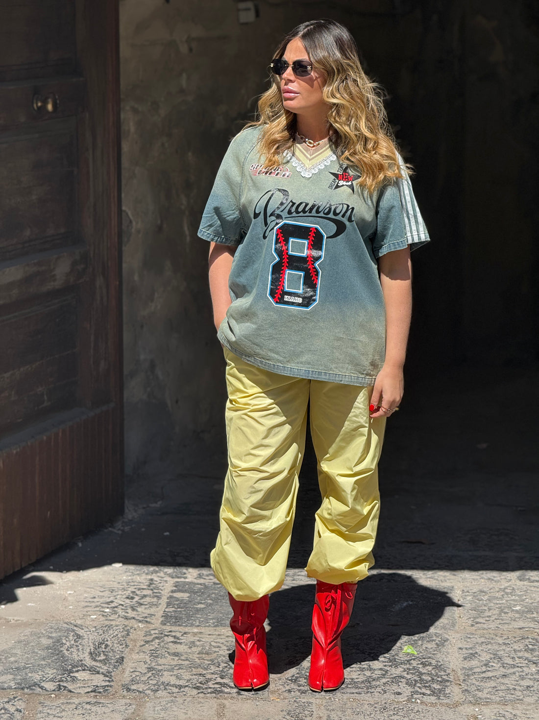 T-Shirt Branson in denim