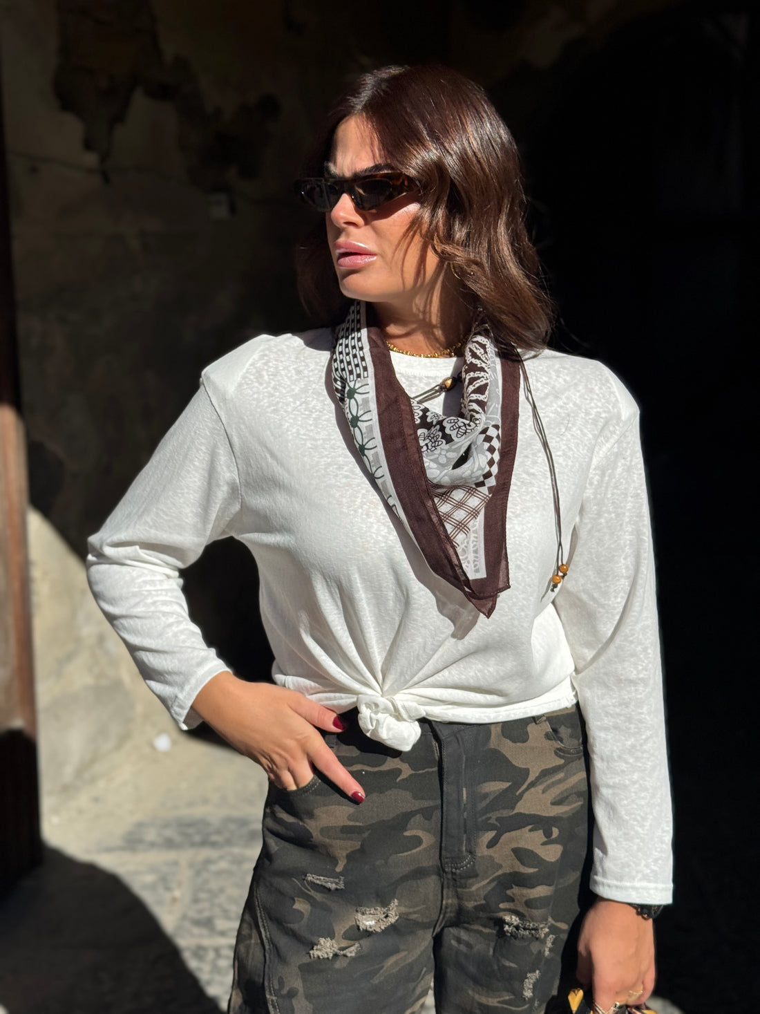 Shirt Foulard Bianca