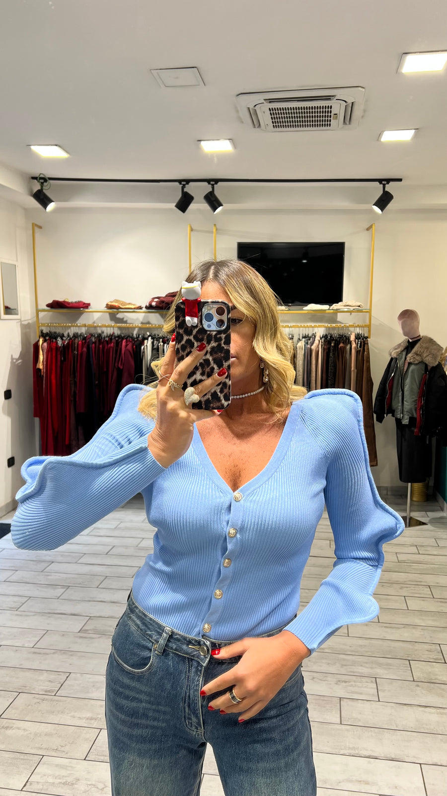 Maglia Wave Celeste