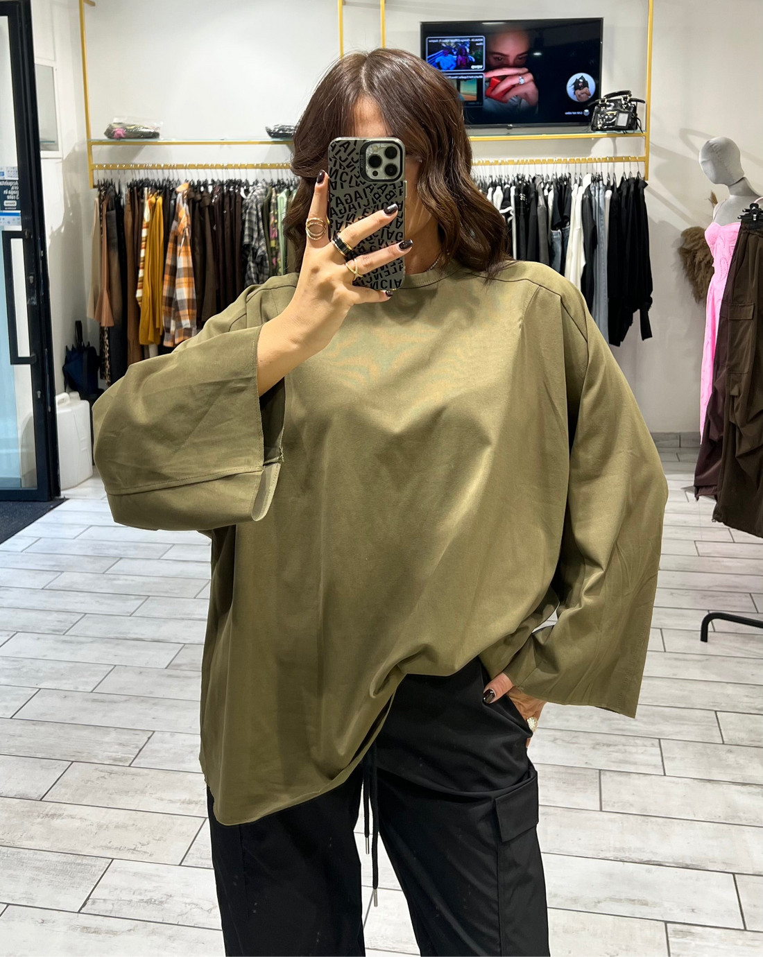 Maxi Shirt Itta Verde Militare
