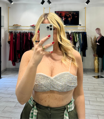 Bralette Jewels Beige