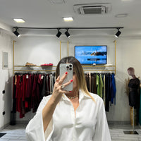 Camicia a incrociatina Bianca