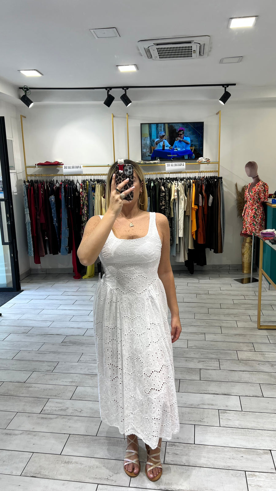 Dress Syl Bianco in pizzo San Gallo