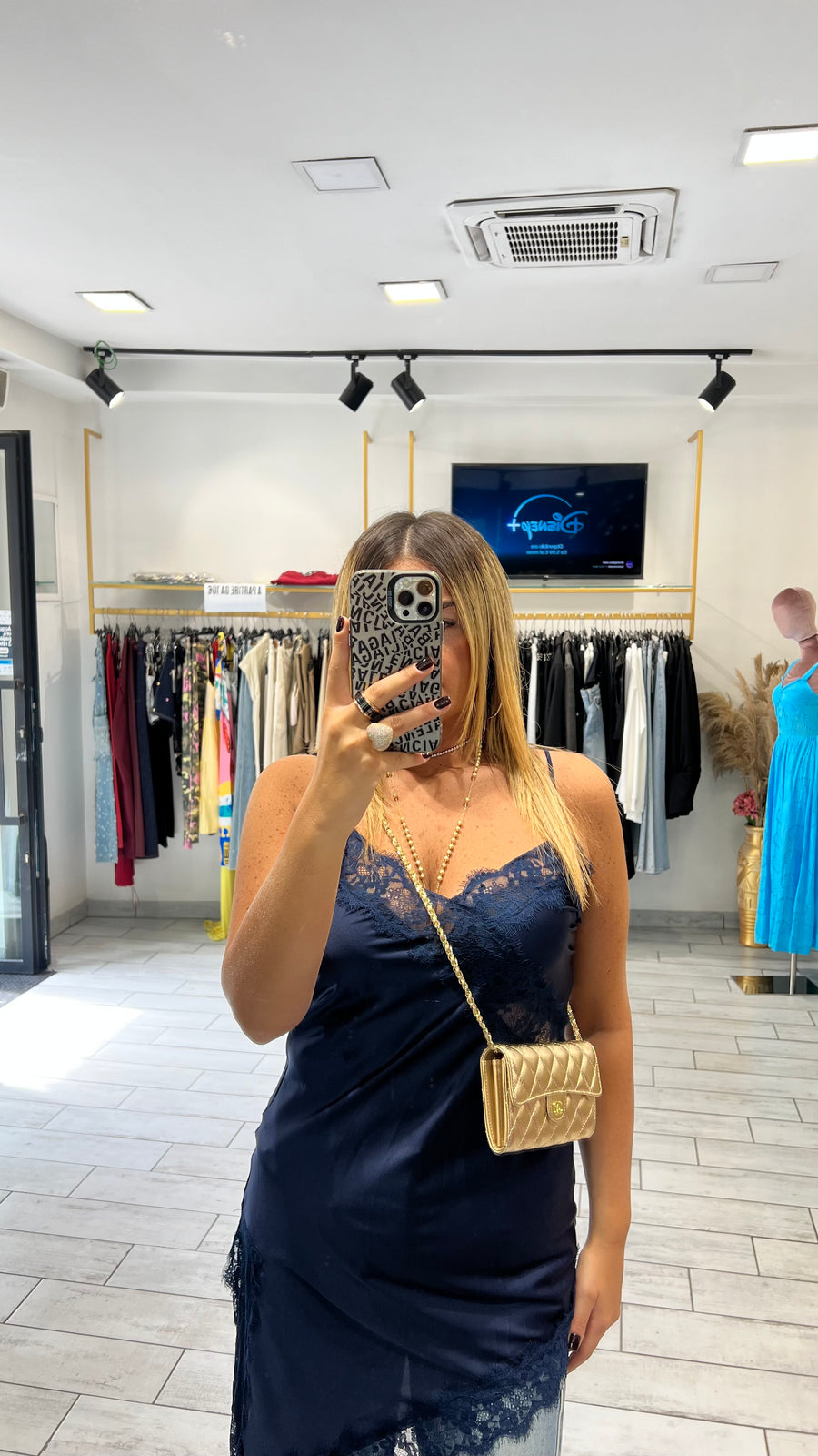 Mini Dress Shiry in raso