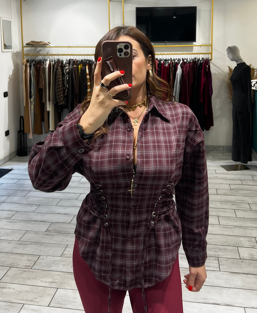 Camicia Kamilah Bordo