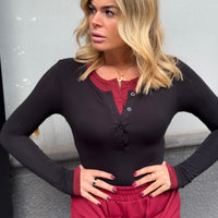 Maglia Reser Nera/Bordo