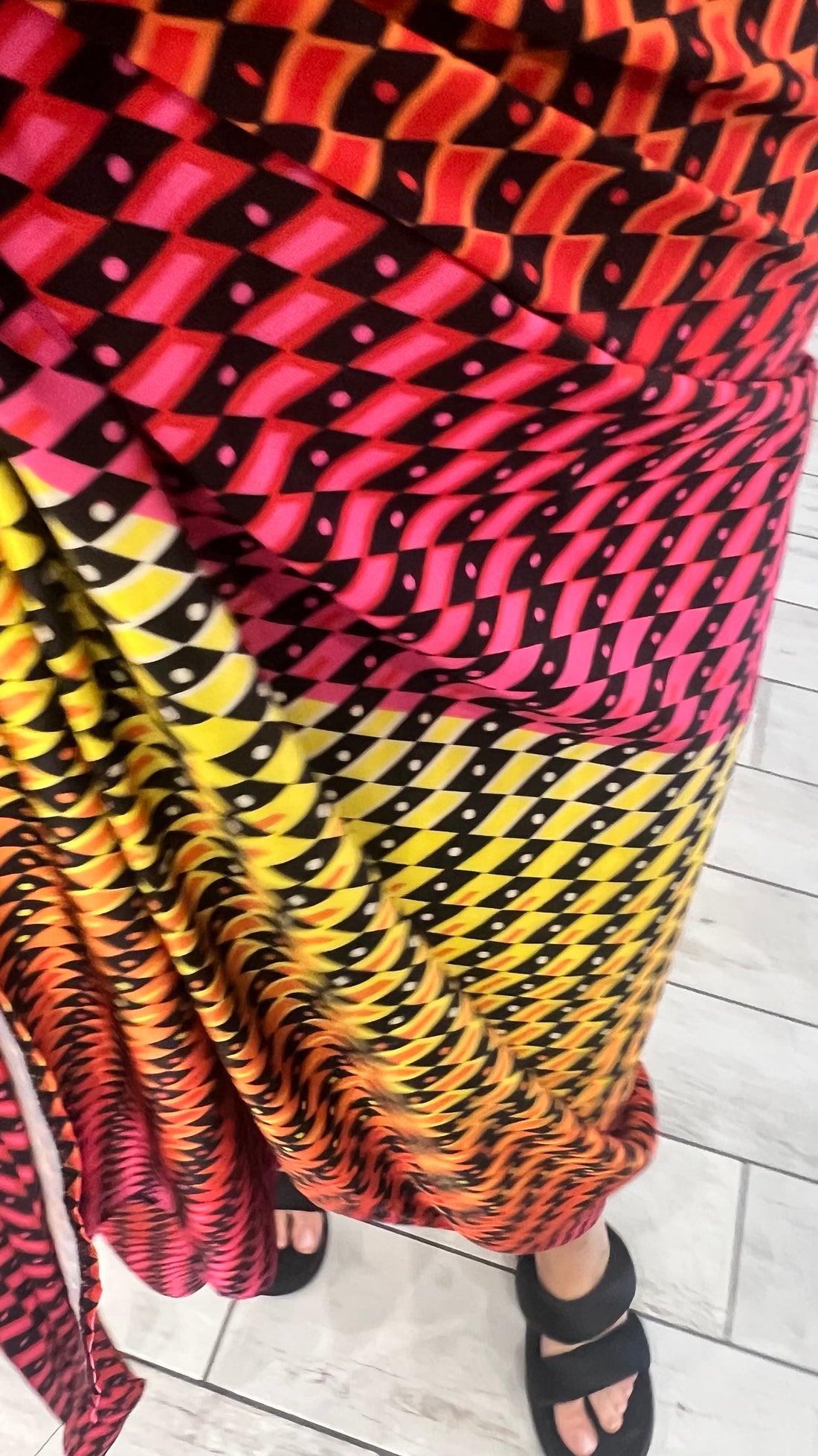 Gonna Pareo Arancio/Fucsia