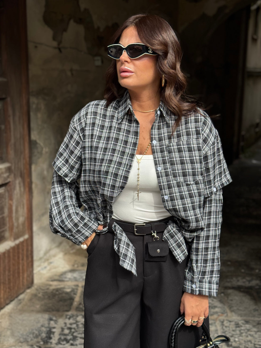 Camicia Willy Bianca/Nera