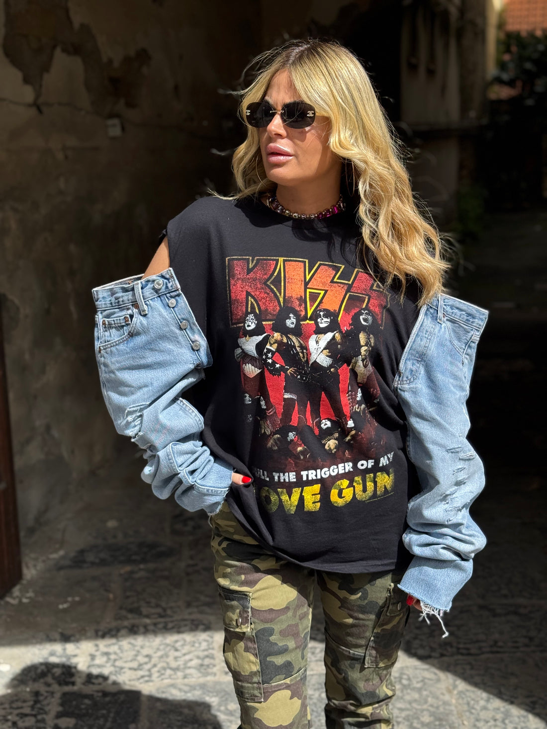T-Shirt Rock Kiss Love Gun Levi’s