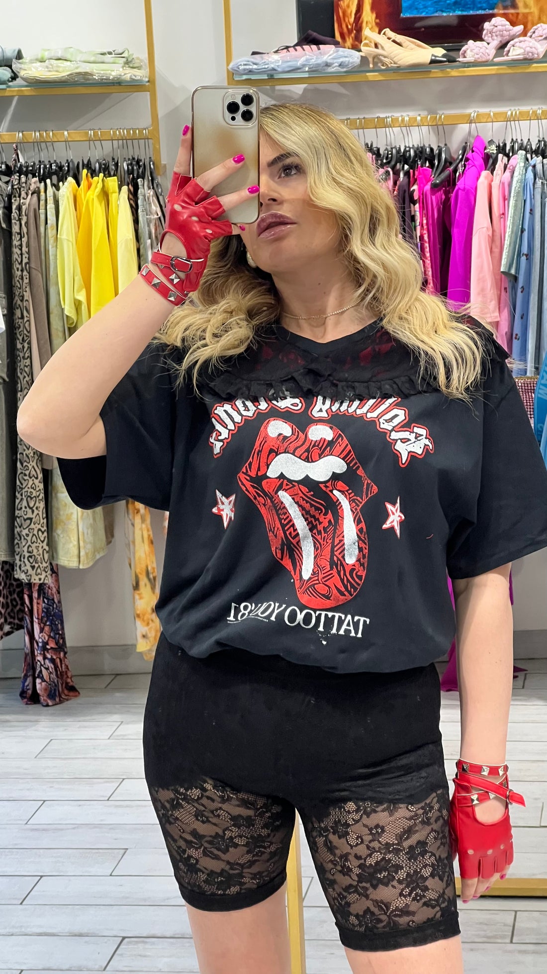 T-Shirt Rock Rolling Stones Mouth