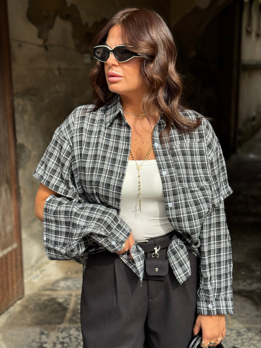 Camicia Willy Bianca/Nera