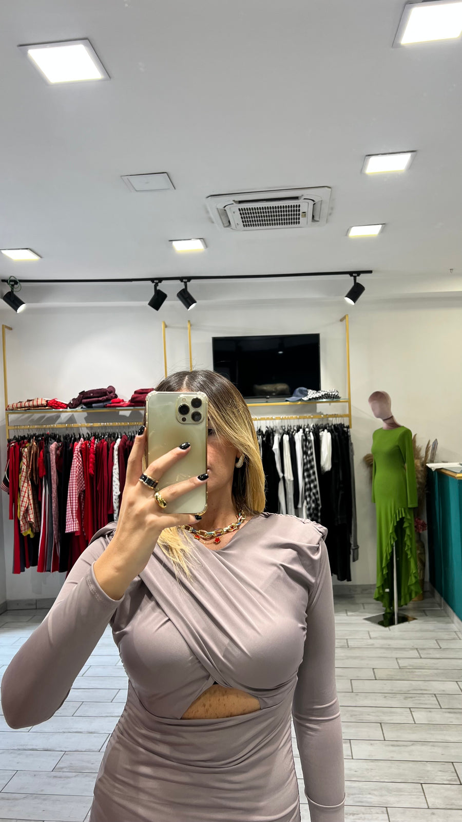 Dress Vale Tortora