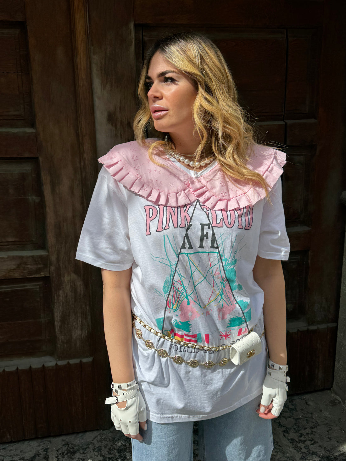 T-Shirt Rock Pink Floyd White
