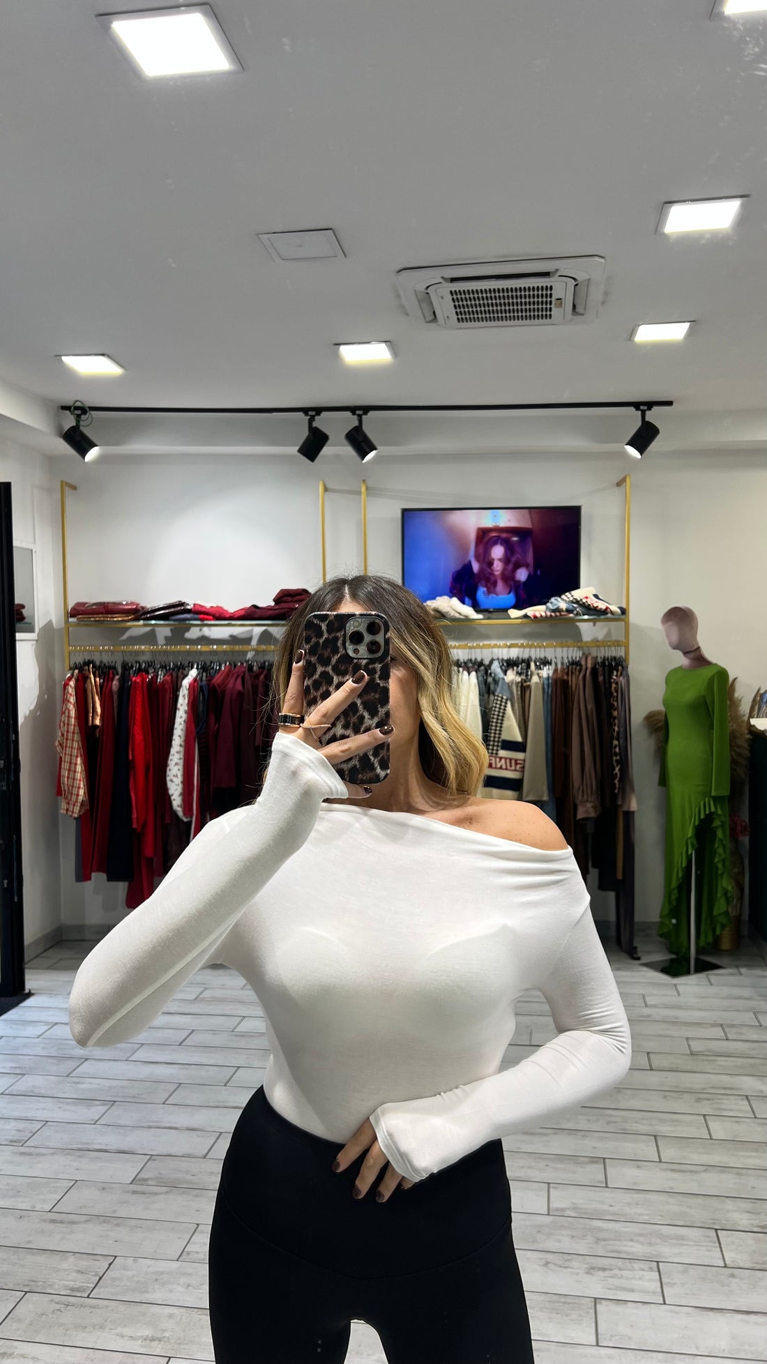 Maglia Fiore Bianca