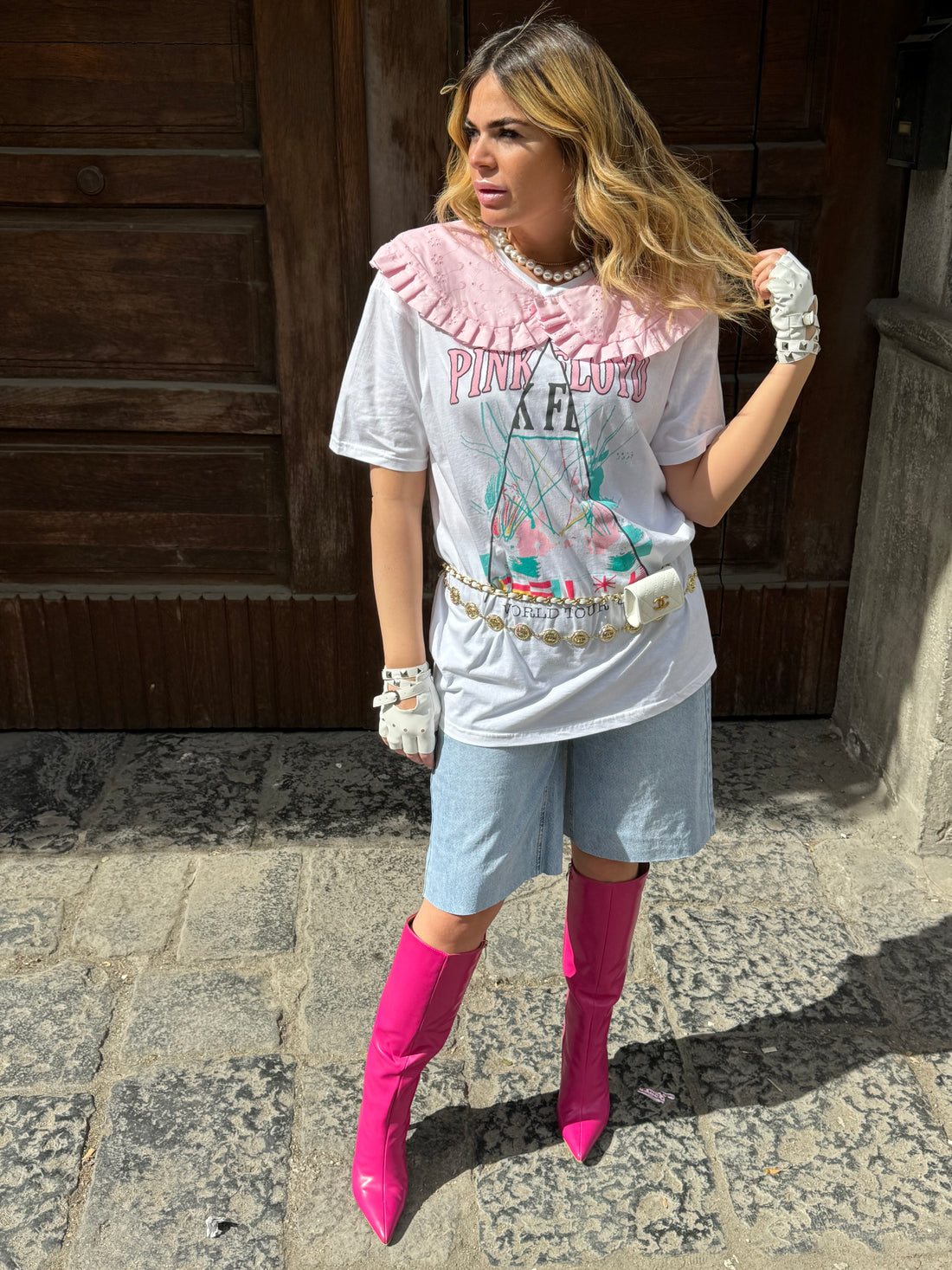 T-Shirt Rock Pink Floyd White